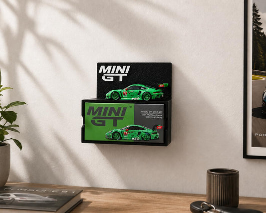 Mini GT Display Shelf for 1:64 Diecast Cars & Display Boxes | Wall Mount or Desktop Showcase Stand | Premium Matte Finish Collector Display Rack | Mini GT Display Holder (Shelf Only)