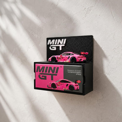 Mini GT Display Shelf for 1:64 Diecast Cars & Display Boxes | Wall Mount or Desktop Showcase Stand | Premium Matte Finish Collector Display Rack | Mini GT Display Holder (Shelf Only)