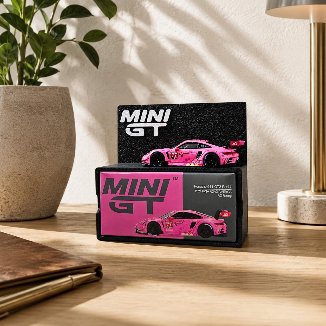 Mini GT Display Shelf for 1:64 Diecast Cars & Display Boxes | Wall Mount or Desktop Showcase Stand | Premium Matte Finish Collector Display Rack | Mini GT Display Holder (Shelf Only)