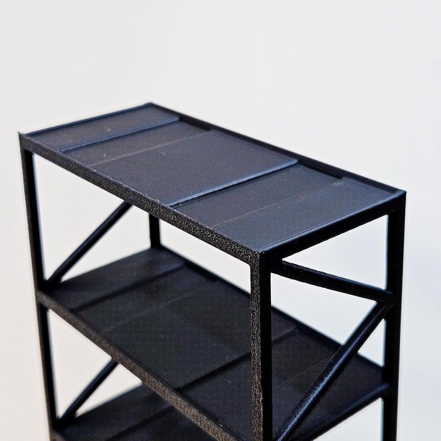 Garage64 5-Car Display Rack – Premium Matte Black Tabletop Organizer with Tire Slots & Side Guards for 1:64 Scale Diecast Cars (Hot Wheels, Matchbox, Tomica, Greenlight)