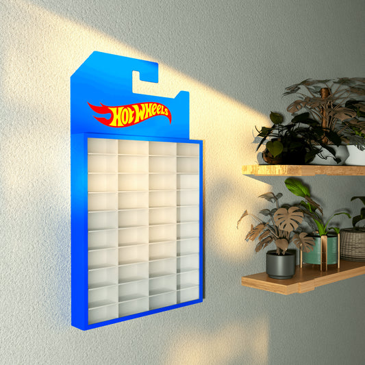 40-Compartment Acrylic Display Shelf – Blister Pack Shaped Wall Display