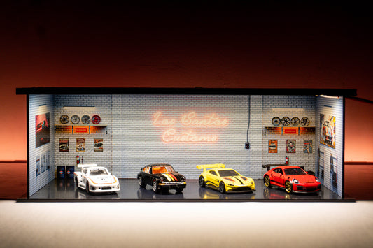 Los Santos Customs – 1:64 Scale Acrylic Diorama (30x14x10 cm)